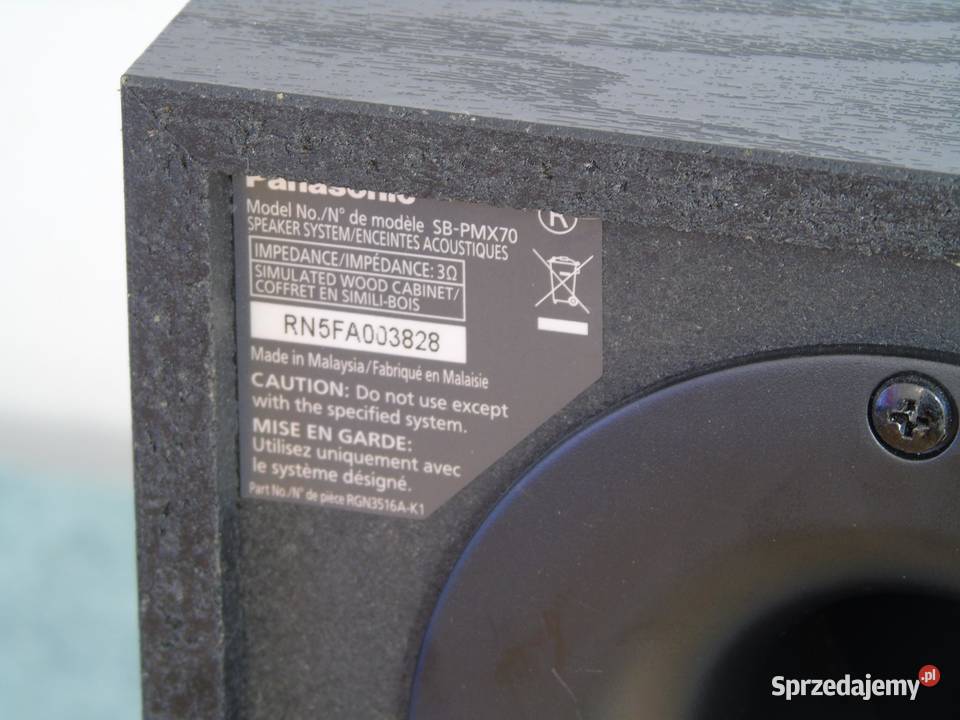 Kolumny Panasonic SBPMX70 sprawne i ładne Jasło sprzedam