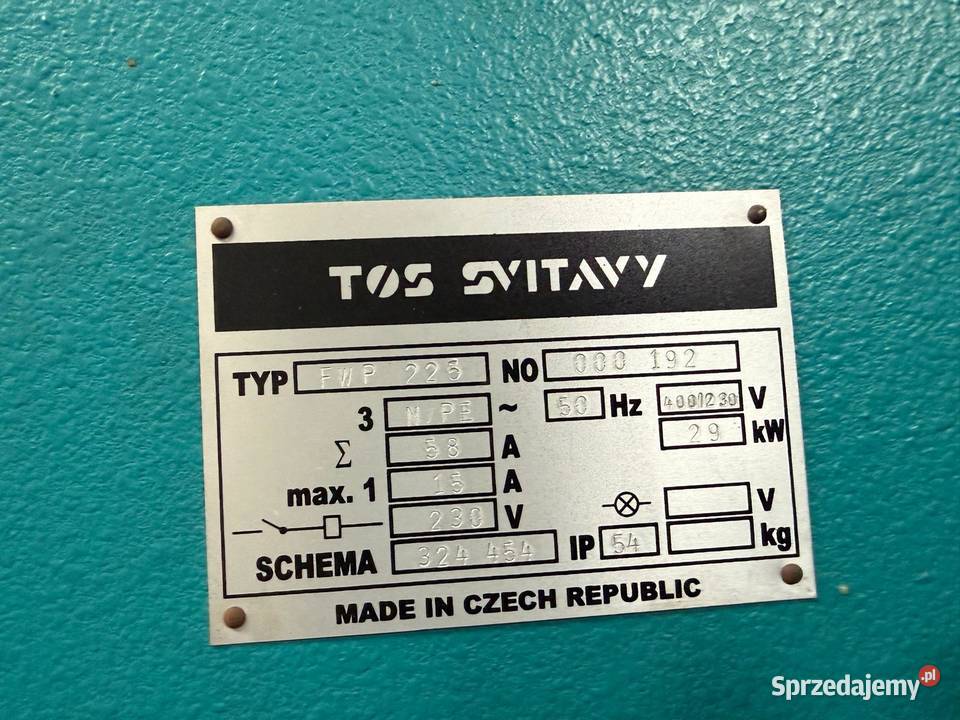 Strugarka 4stronna TOS SVITAVY 5 głowicowa Wejherowo