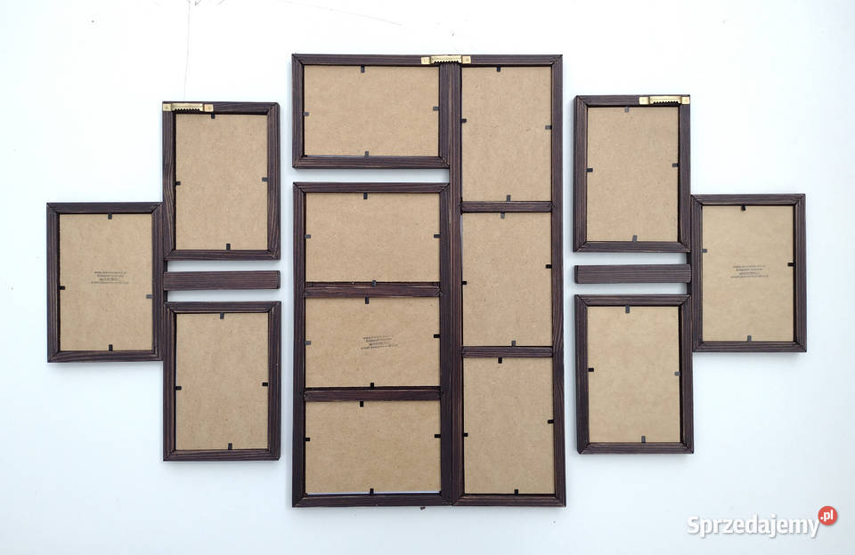 Drewniana Multirama Ramka na 13 zdjęć 10x15