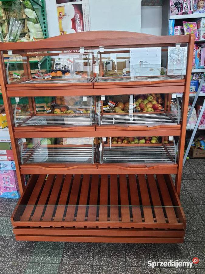 Regał cukierniczy z wysuwanymi szufladami na Sklep Warszawa