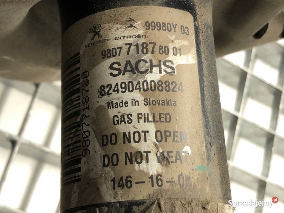 AMORTYZATOR LEWY PRZÓD SPRĘŻYNA DS DS 5 16