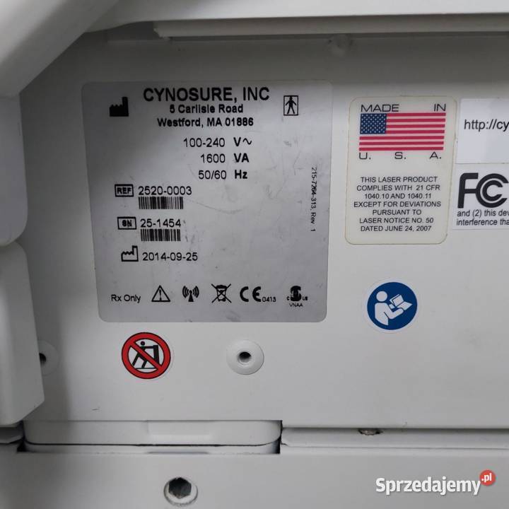 Palomar Cynosure Icon 2014 z głowicą MaxG i 1540 Bydgoszcz