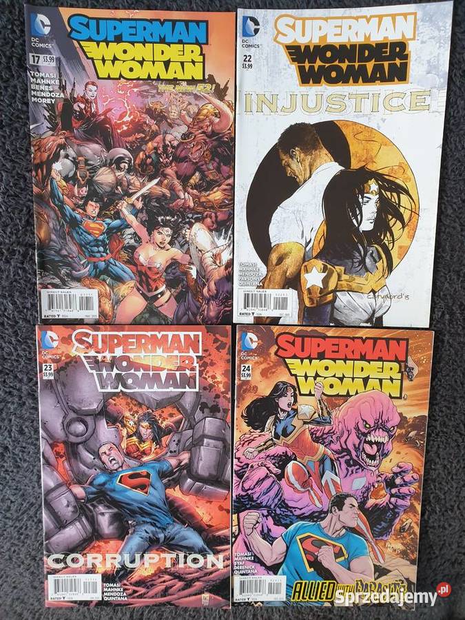 Superman Wonder Woman zestaw 24 komiksy DC USA Gdynia sprzedam