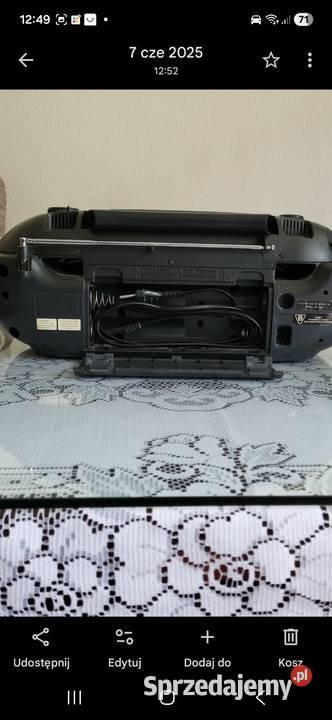 Radio odtwarzacz CD Sony