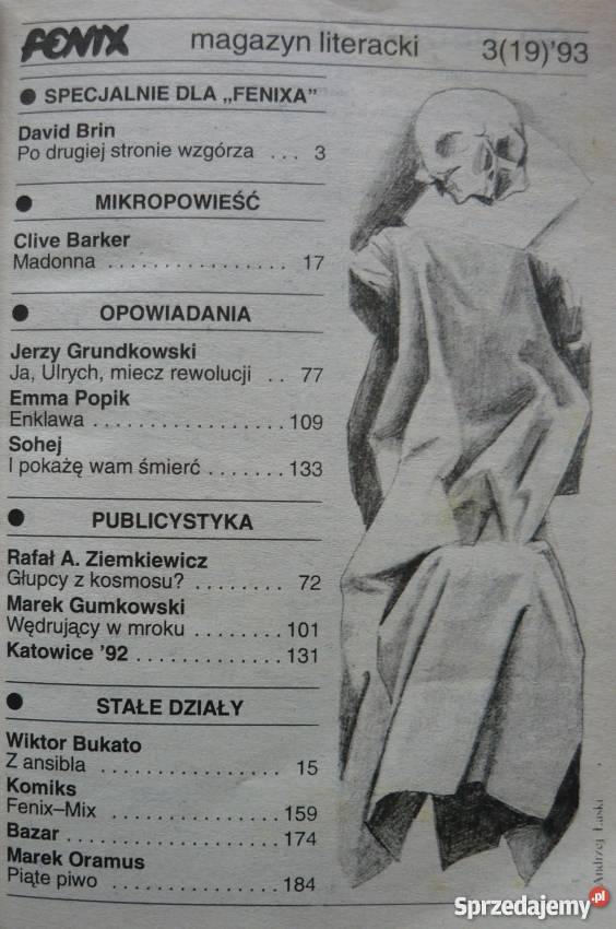 FENIX 1993 3 19 MAGAZYN LITERACKI Piła sprzedam
