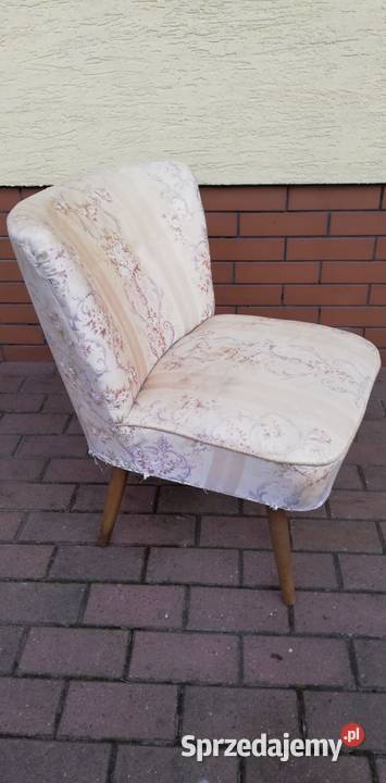 Fotel art deco muszelka klubowy krzesło stolik