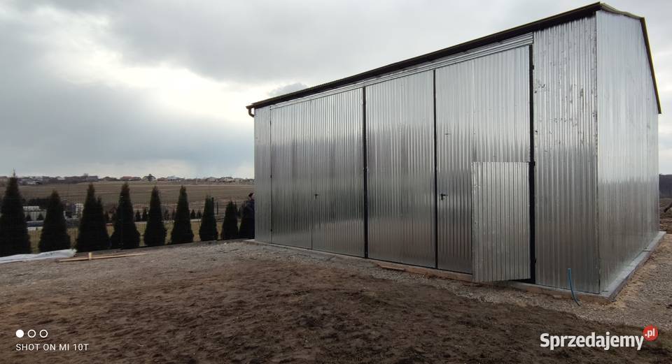 Garaż Blaszany OCYNKOWANY 6x10m Garaże Blaszane Łęczyca