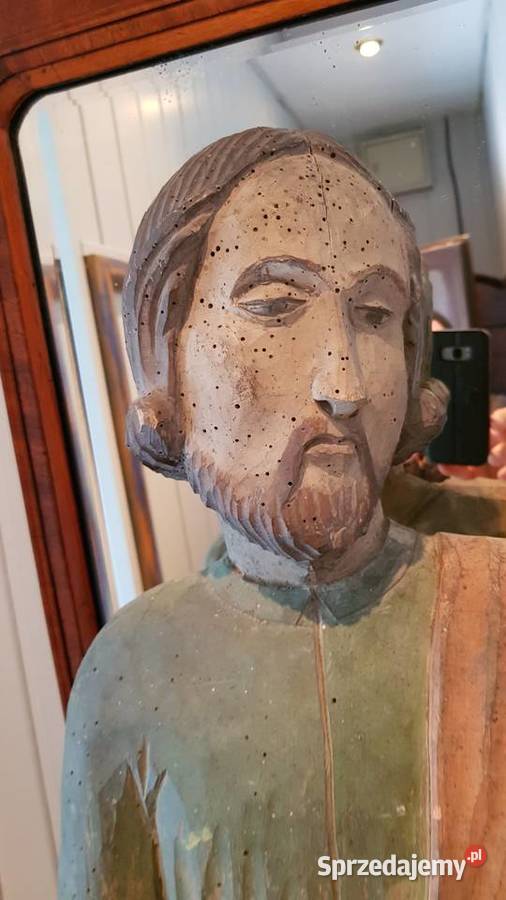 Rzeźba figura drewno śwMateusz 1850 Małopolska Orneta