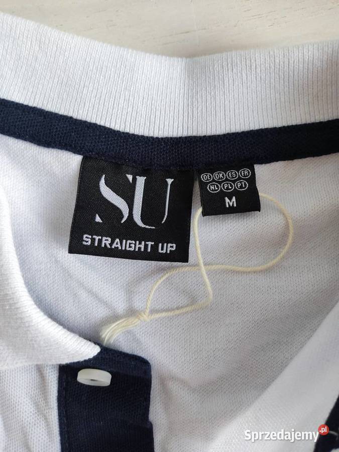Koszulka polo biała SU Straight Up NOWA opolskie sprzedam
