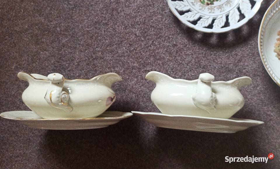 Sosjerka ecru Barokowa forma Bez sygnatury