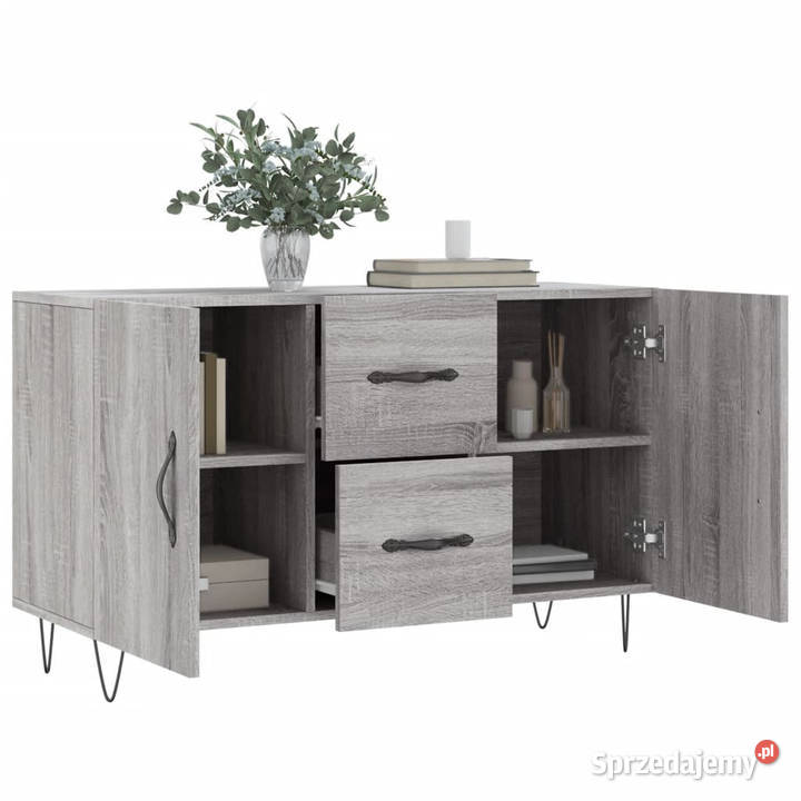 Komoda szary dąb sonoma 100x36x60 materiał mazowieckie Warszawa