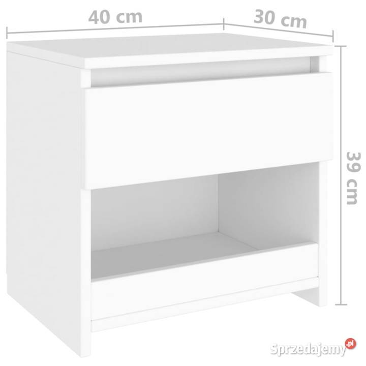 vidaXL Szafki nocne 2 białe 40x30x39 SKU803444 Warszawa