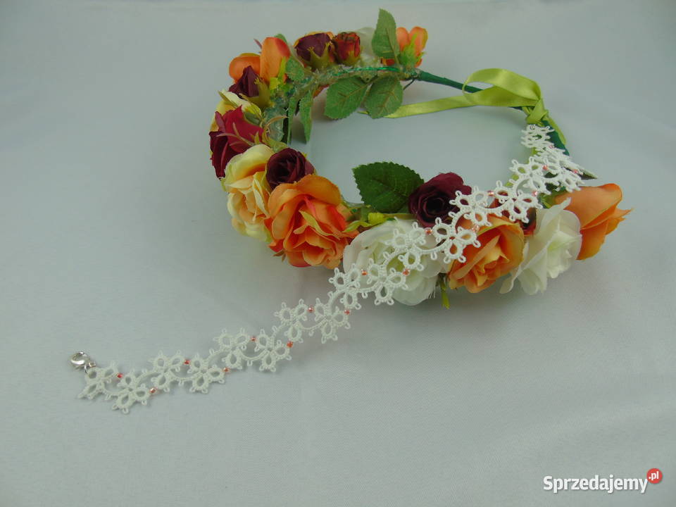 Obróżka choker na szyję frywolitkowy małopolskie Wiśniowa sprzedam