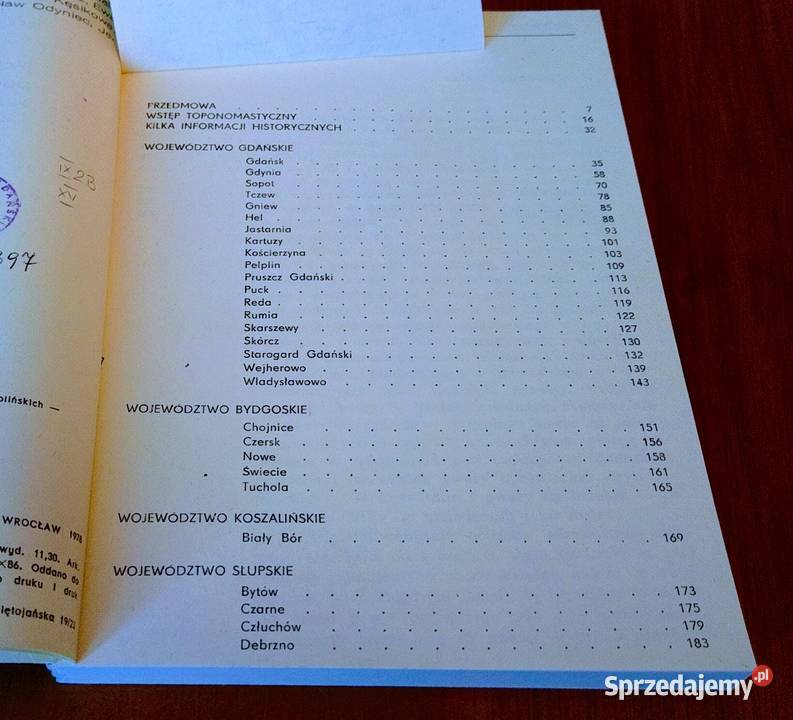 Nazwy miast Pomorza Gdańskiego Górnowicz Brocki pomorskie Gdańsk sprzedam
