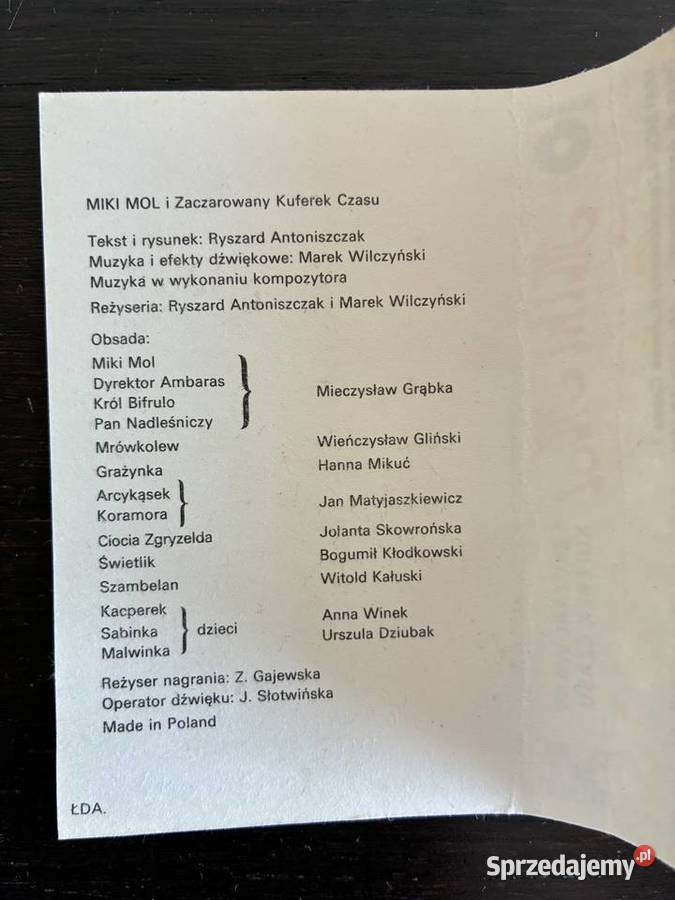 Kaseta magnetofonowa Miki Mol i zaczarowany kaseta Płyty i kasety Elbląg