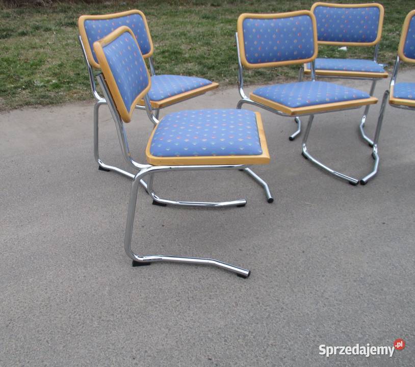 Komplet krzeseł Włochy lata 70 Meble Lublin