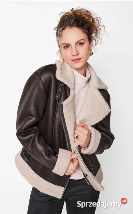 ESMARA Kurtka damska biker kolor brązowy rozmiar Ełk sprzedam