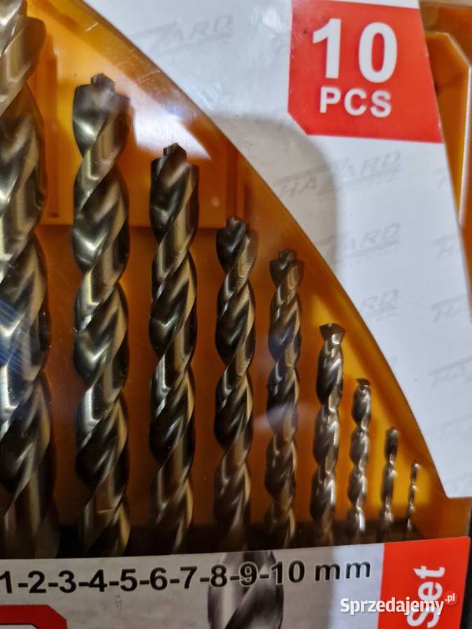 ZESTAW WIERTEŁ KOBALTOWYCH DO METALU Głogowa