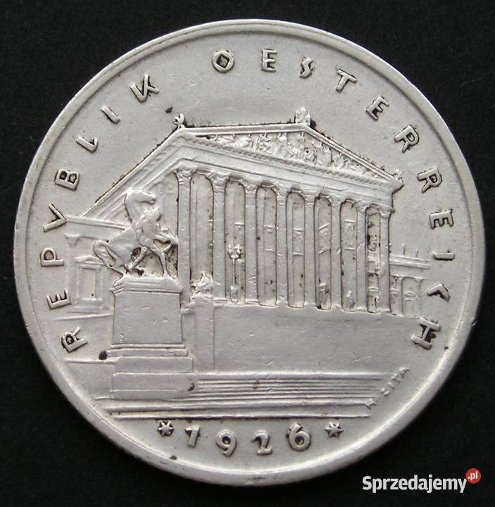AUSTRIA 1 SCHILLING 1926 SREBRO Kolekcje łódzkie Łódź sprzedam