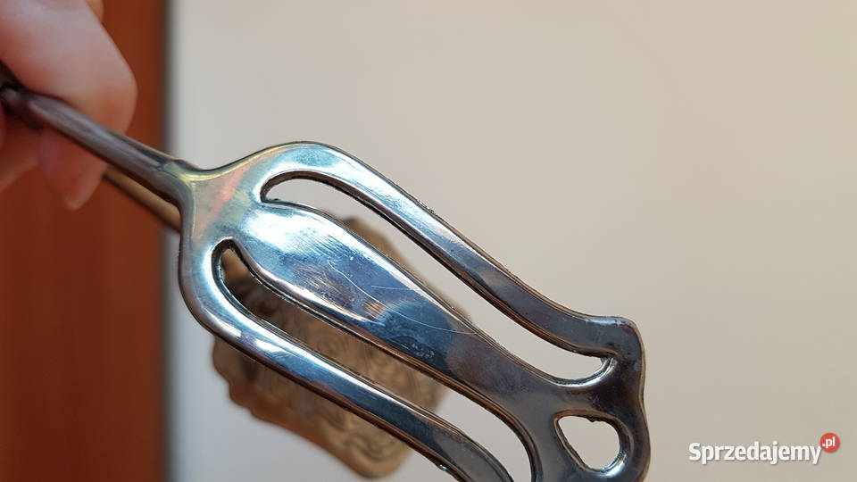 Stare platerowane szczypce do ciasta ciastek śląskie Dąbrowa Górnicza