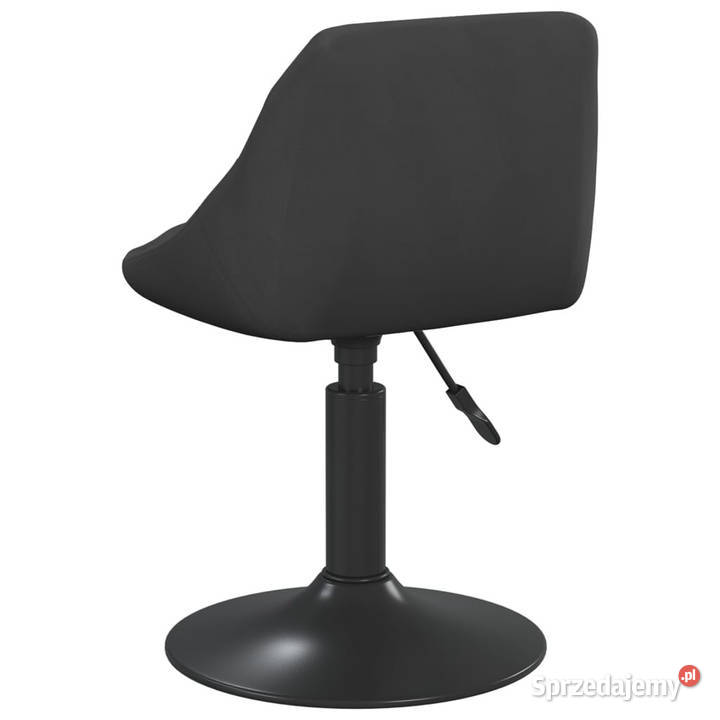 Krzesło stołowe czarne obite aksamitem WM3088810 Warszawa