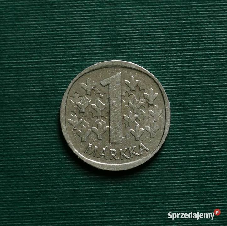 FINLANDIA 1 marka 1977r Numizmatyka śląskie Gliwice