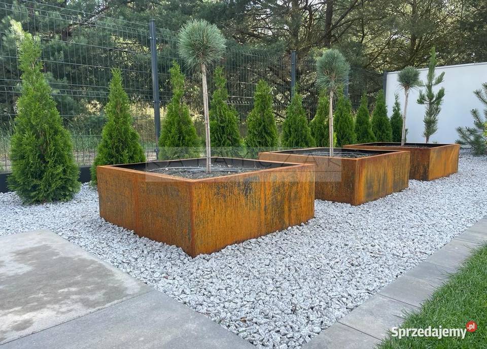 Klomb Donica Podwyższone Rabaty CORTEN POD Wrocław sprzedam