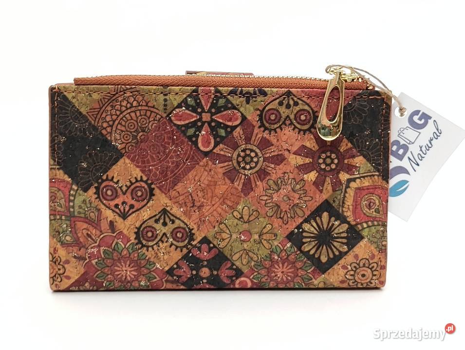 Portfel średni korkowy damski z korka eko Pozostałe Katowice sprzedam