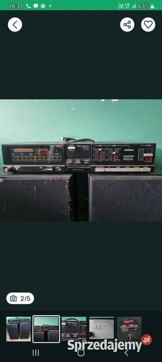 Amplituner Sanyo JA6050 I kolumny Sanyo SX330 Amplitunery Kórnik
