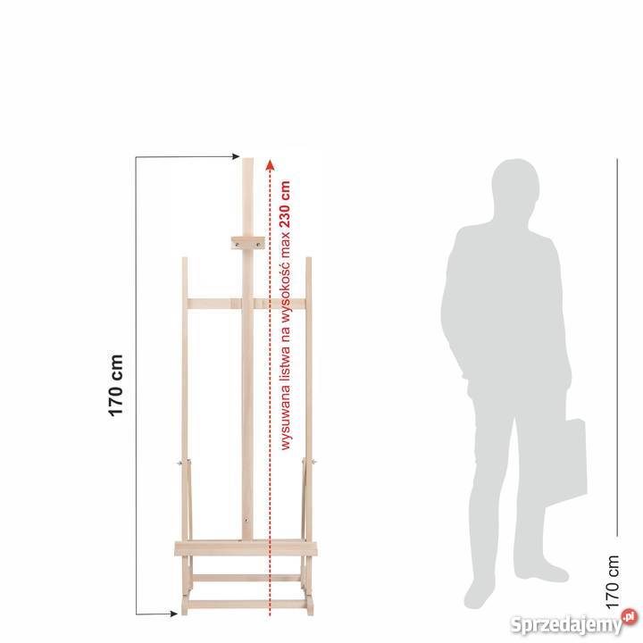 DUŻA SZTALUGA STUDYJNA BUKOWA z regulacją kąta Krosno