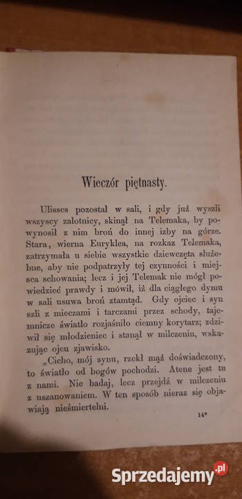 Powrót Ulissesa do Itaki Lwów 1868 oryg opr Iwno sprzedam