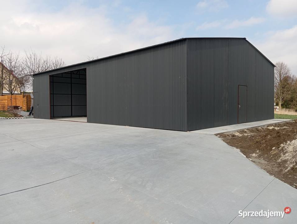 Garaż Blaszany Wiata Blaszana Magazyn Zadaszenie 60m2