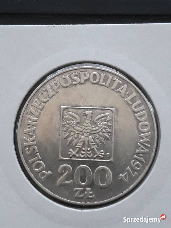 200 XXX Lat PRL 1974 r 7 około mennicze Konin sprzedam