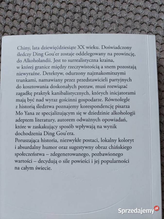 Kraina wódki Mo Yan małopolskie Kraków