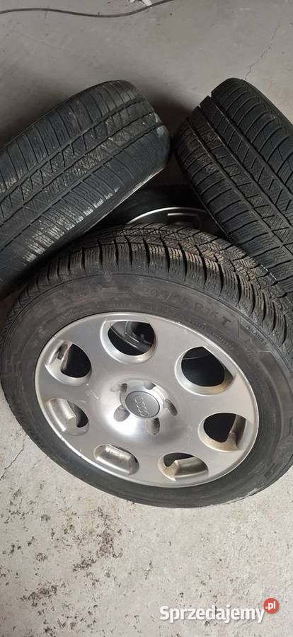 Alufelgi oryginalne Audi A4 B6 B7 A6 5x112 opony Czarne Błoto