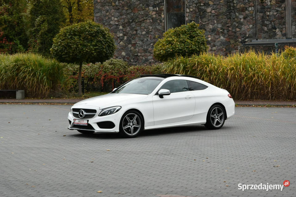 Mercedes C 200 C200 Coupe 2023r Polski SALON AMG asystent pasa ruchu Mercedes-Benz mazowieckie Kampinos