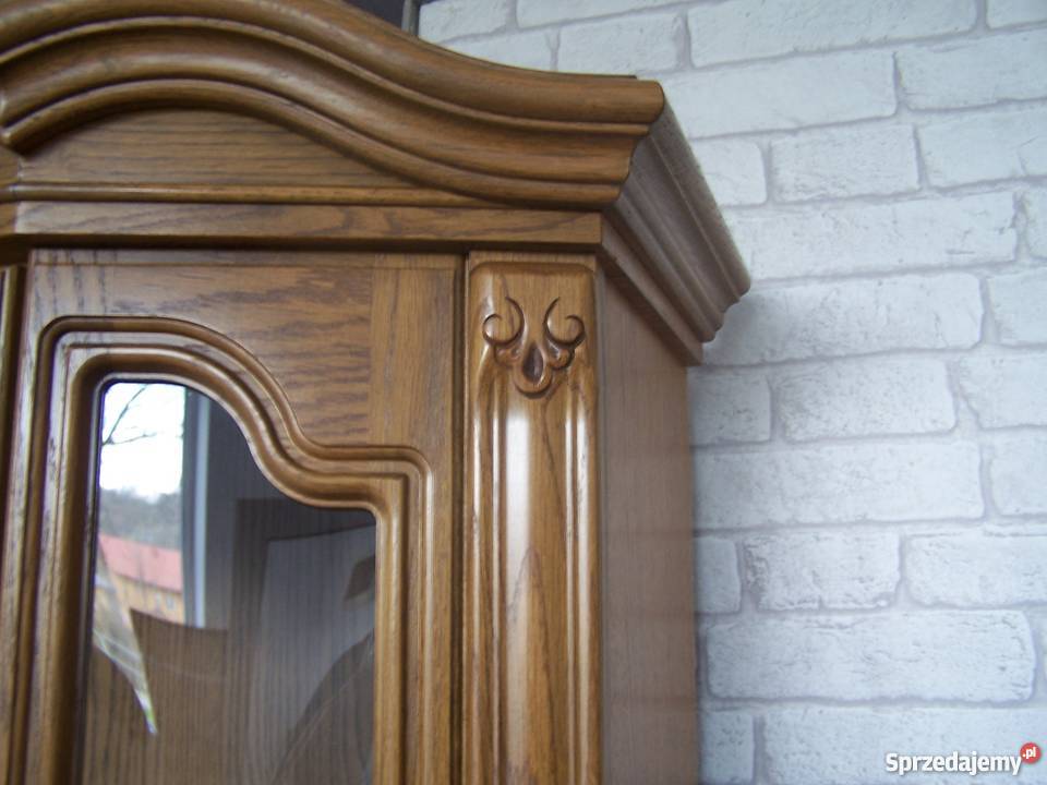 Witryna dębowa witrynka rustikal 115 Jasionów