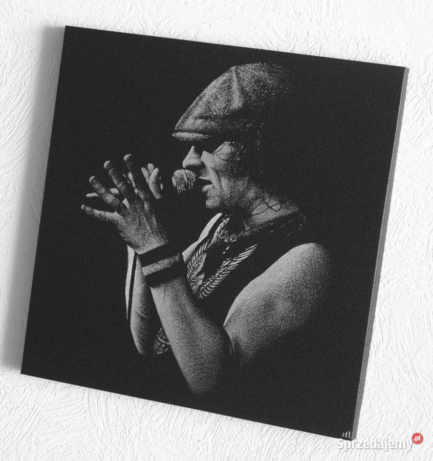 ACDC Brian Johnson Obraz Blacha Metal Grawer Sandomierz