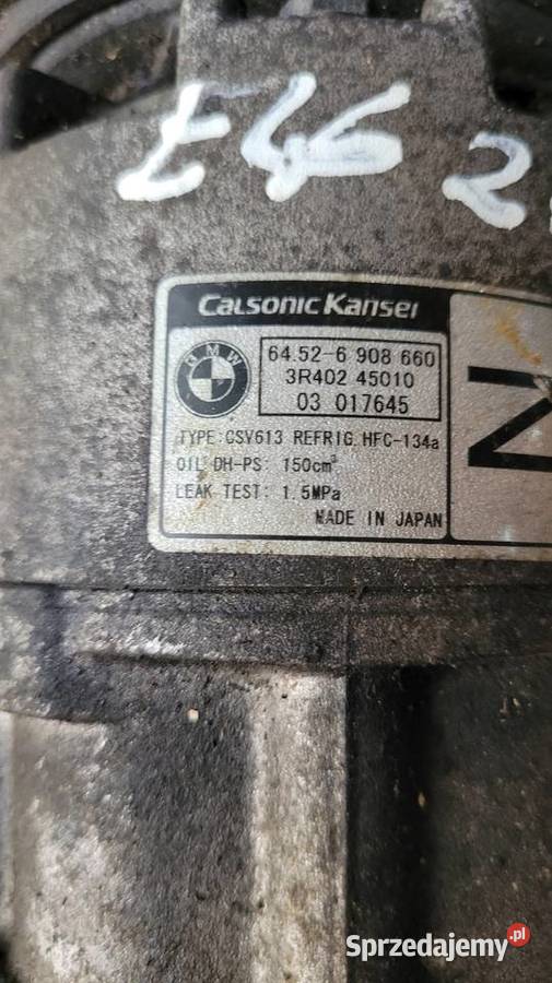 Kompresor klimatyzacji BMW Seria 3 E46 03017645 Łagów