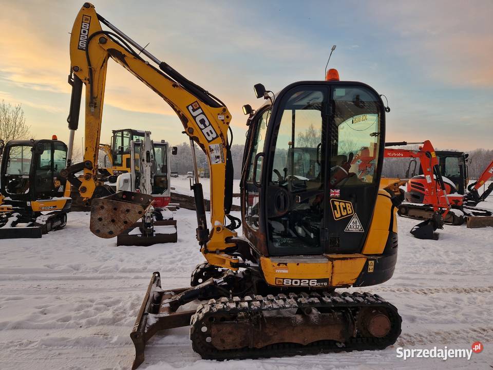 Minikoparka JCB 8026 CTS 2019r przebieg 2400mtg Ryżki