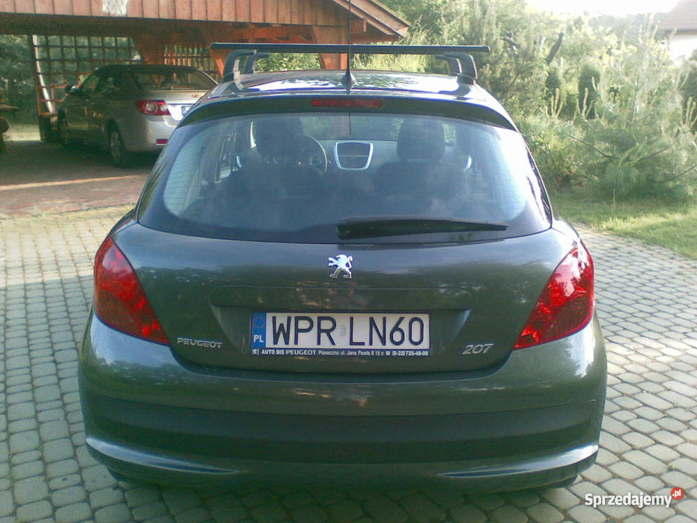 Peugeot 207 pierwszy w ASO zielony mazowieckie Pruszków