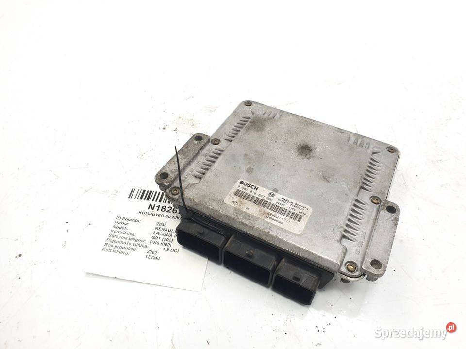 KOMPUTER SILNIKA ECU RENAULT LAGUNA II osobowe kujawsko-pomorskie Lipno