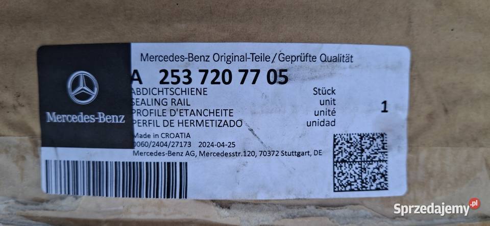 MERCEDES GLC X253 W253 LISTWA ZGARNIAJĄCA DRZWI lubuskie Kargowa sprzedam