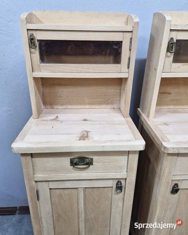 Bukowe szafki nocne z nadstawką AntykiMarki Marki