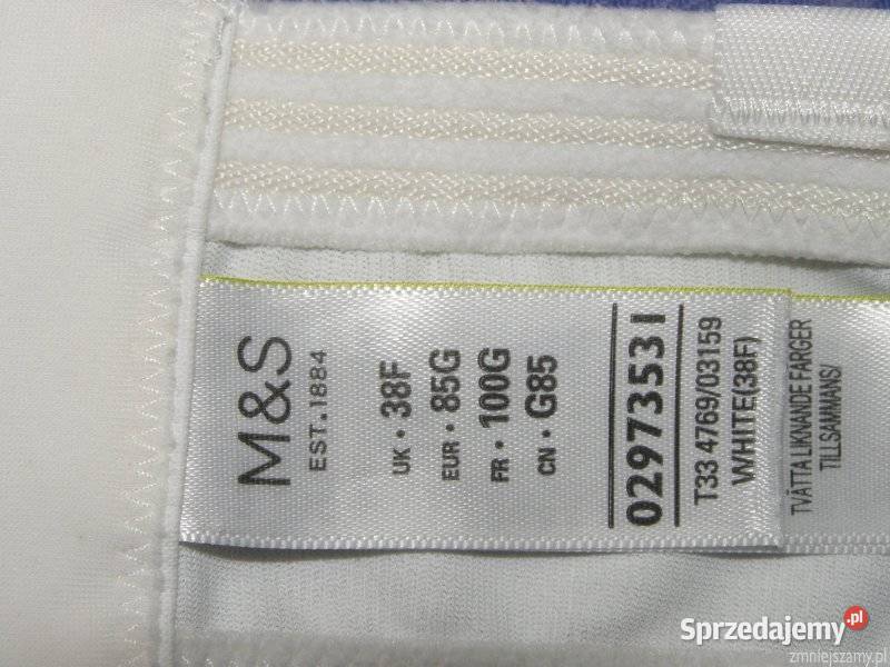 Biustonosz Stanik BARDOTKA 38F 85F Marks Spencer Siedlce sprzedam