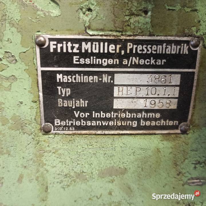 Prasa hydrauliczna 15 Ton masywna sprawna Inowrocław