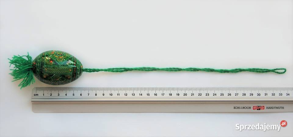 Stara pisanka drewniana wisząca malowana Ukraina wielokolorowy lubelskie Lublin sprzedam