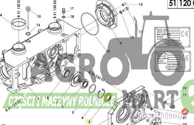 041465 41465 GER041465 PIERŚCIEŃ USZCZELKA