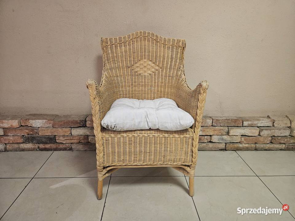 Fotel WIKLINOWY WYGODNY poduszka w komplecie Fotele Pszczyna