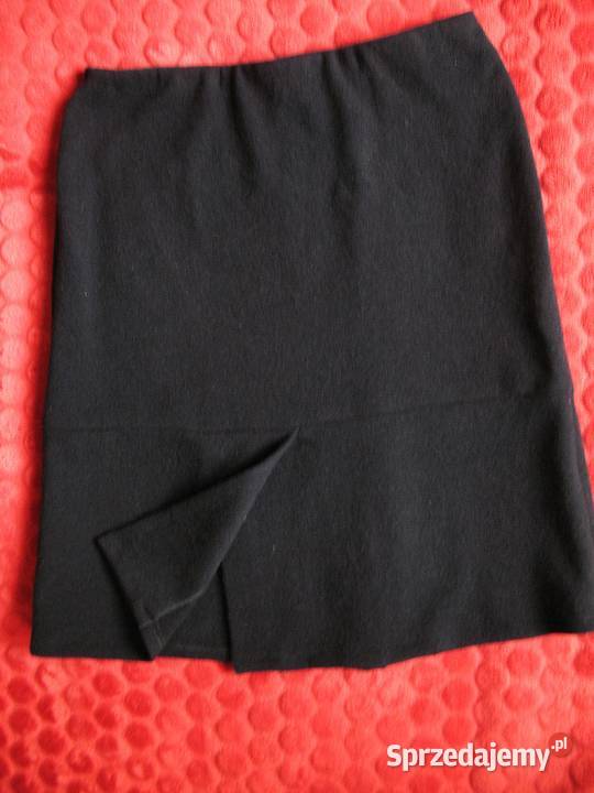 Spódnica Czarna wełna dzianina 42 XL biodra 100 sprzedam